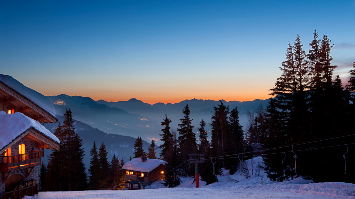 Mountain scenery at Whitefish Mountain Resort