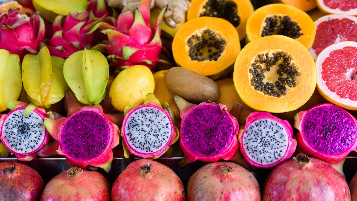 Fresh tropical fruit from Hawaii