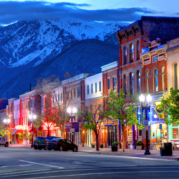Historic Main Street in downtown Park City Utah