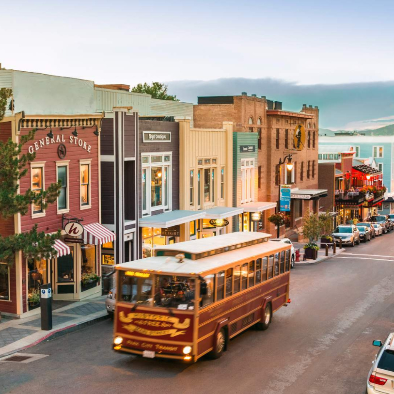 Historic Main Street in Park City Utah